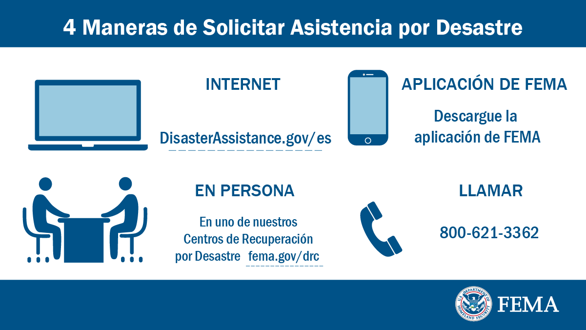 4 ways to apply for FEME emergency assistance (spanish)