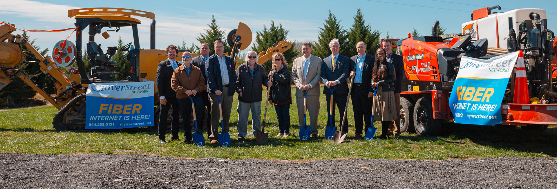 Groundbreaking ceremony for RiverStreet Networks in March 2024