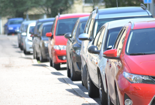 cars on a road