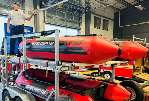 Swiftwater Rescue Team Boats