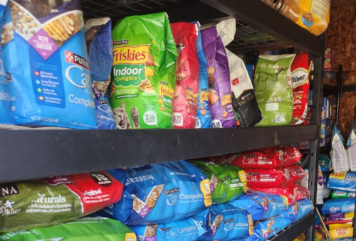 Donations of Pet Food at the Bedford County Animal Shelter